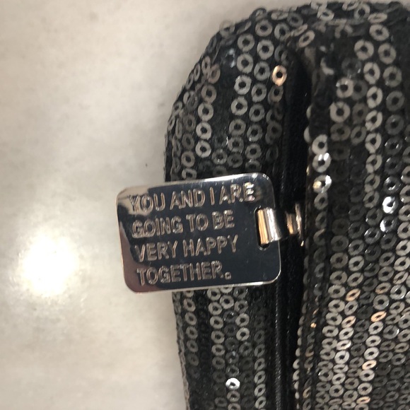 BCBGeneration Black Sequin Ombré Clutch - Picture 4 of 9